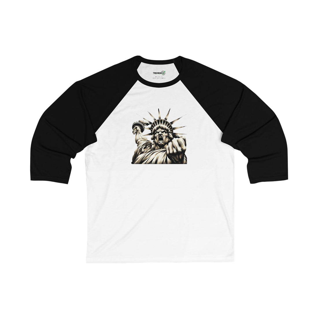 Angry Liberty Baseball Tee