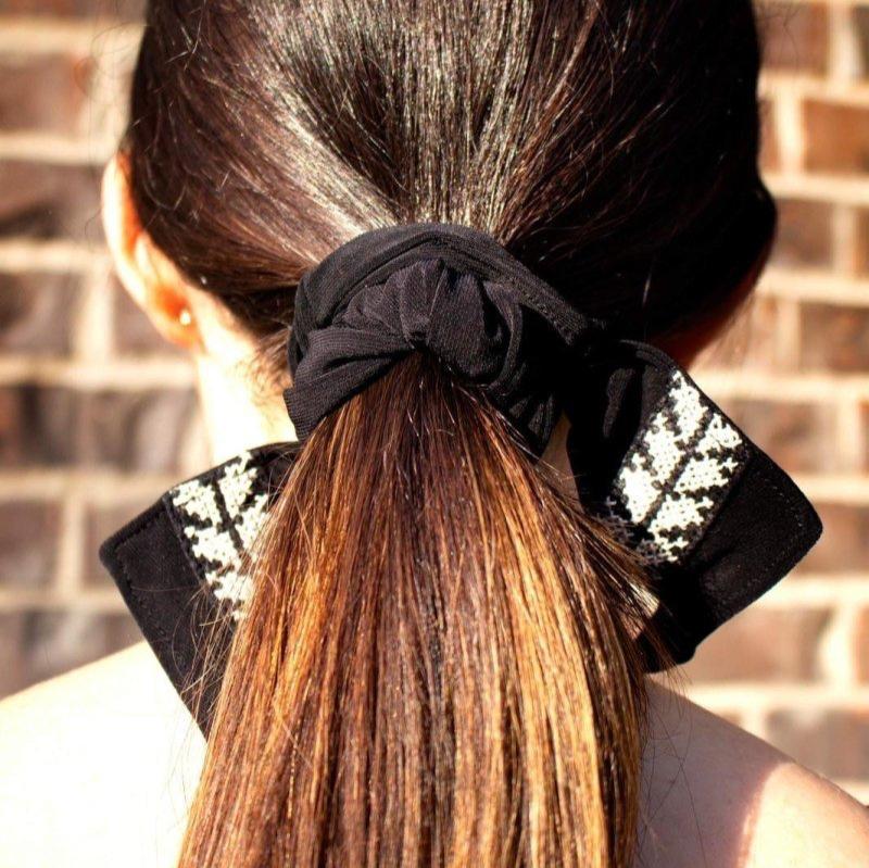 Hand-Made Embroidery Tatreez Scrunchie