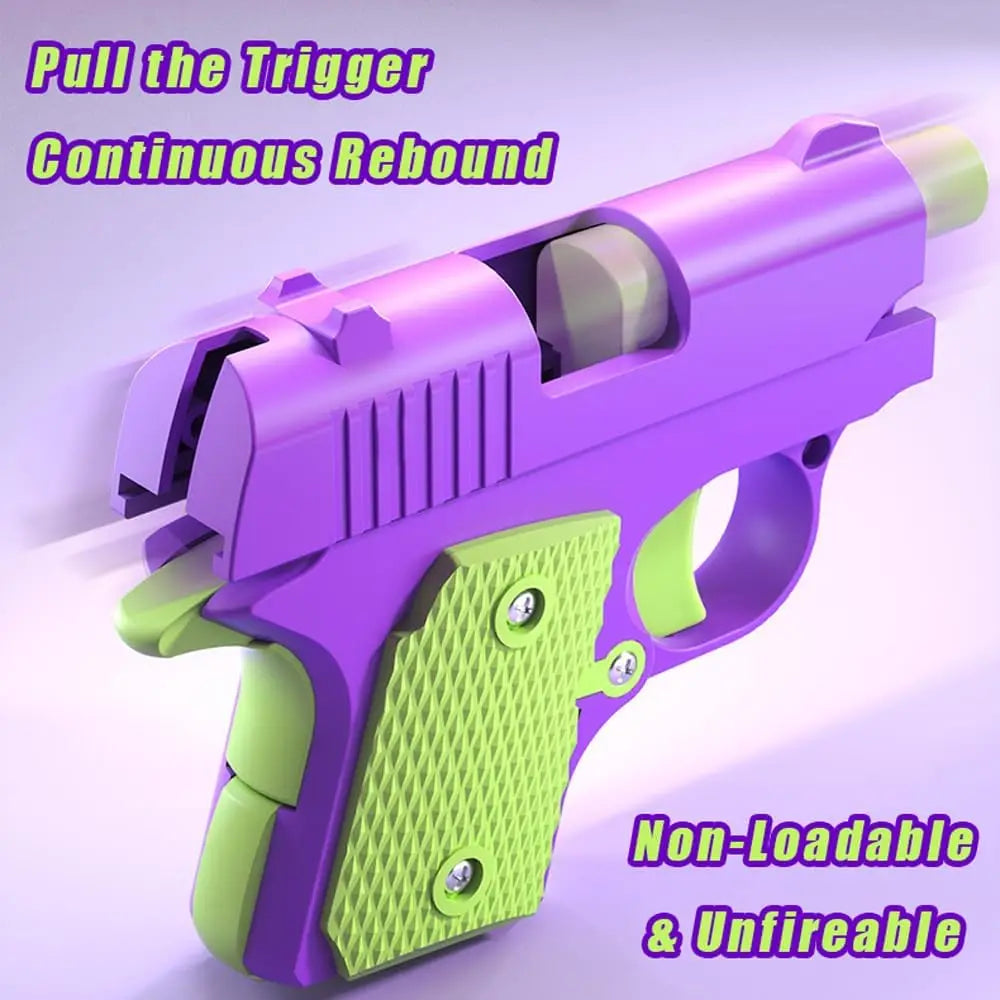 3D Printed Small Pistol Toys Gravity Pistol Fidget Toys