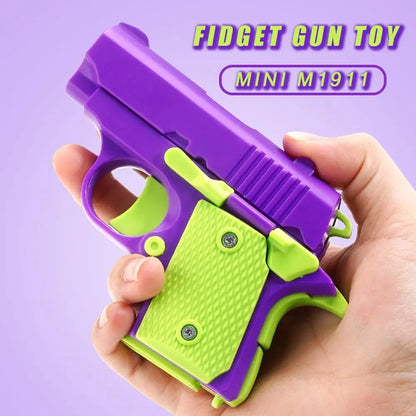 3D Printed Small Pistol Toys Gravity Pistol Fidget Toys