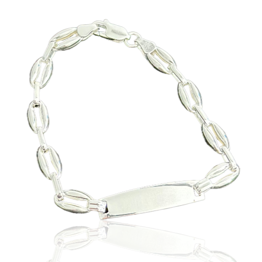 Sterling Silver Baby ID Bracelet