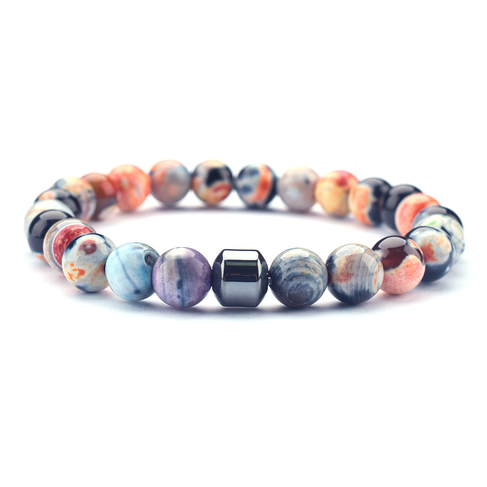 Fire Agate 8mm Stretch Bracelet