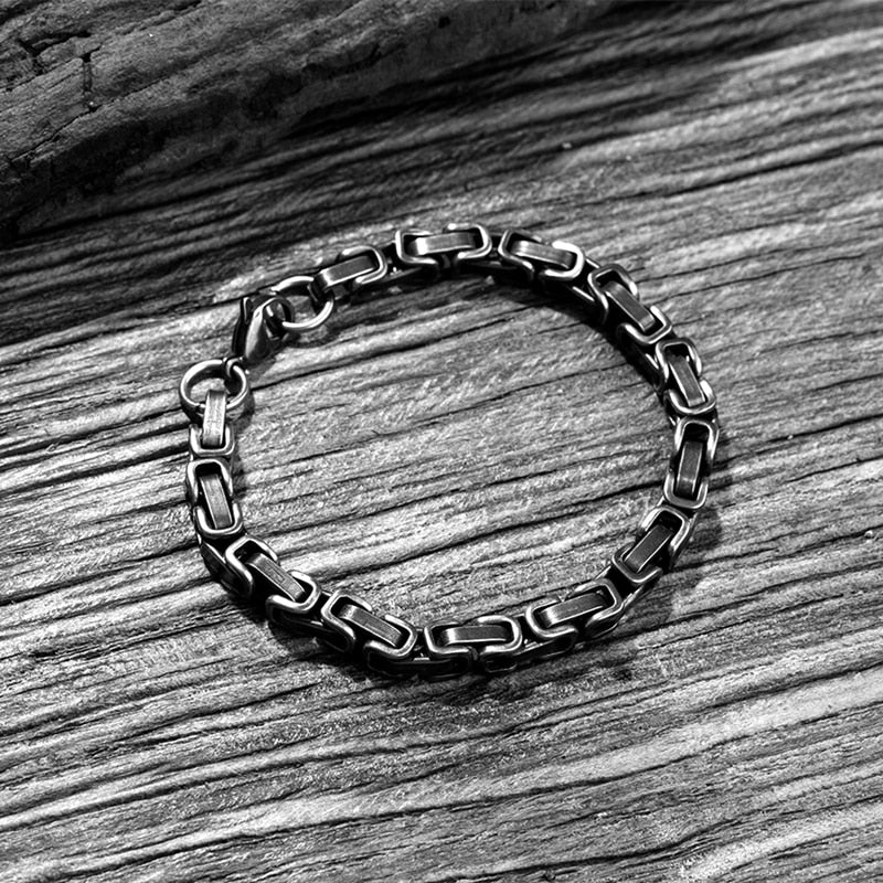 Stainless Steel Retro Byzantine 6mm Bracelet