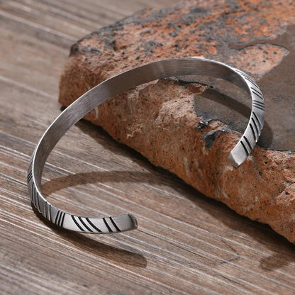 Stainless Steel Vintage Almut Cuff Bracelet